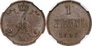 1 penni 1893 year