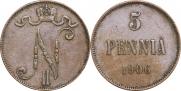 5 pennia 1906 year