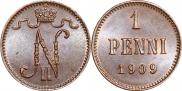 1 пенни 1909 года