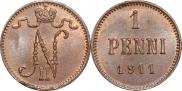 1 пенни 1911 года