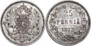 25 пенни 1873 года