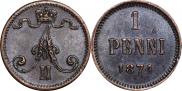 1 penni 1874 year