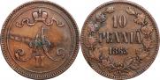 10 пенни 1865 года