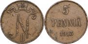 5 pennia 1913 year