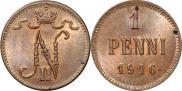 1 penni 1916 year