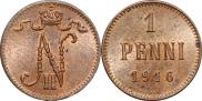 1 penni 1916 year