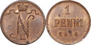 1 penni 1916 year
