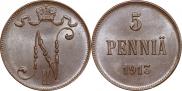 5 pennia 1913 year