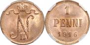 1 penni 1916 year