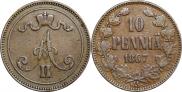 10 pennia 1867 year
