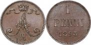 1 penni 1893 year