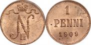 1 пенни 1909 года