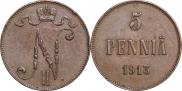 5 pennia 1913 year