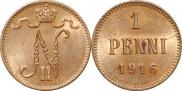 1 penni 1916 year