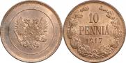 10 pennia 1917 year
