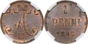 1 penni 1893 year