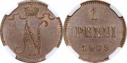 1 пенни 1909 года