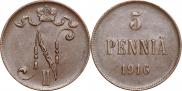 5 pennia 1916 year