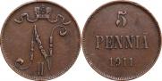 5 pennia 1911 year
