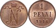 1 penni 1916 year