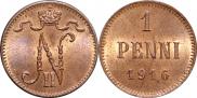 1 penni 1916 year