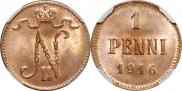 1 penni 1916 year