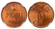 1 penni 1916 year