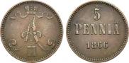 5 пенни 1866 года