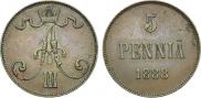 5 pennia 1888 year