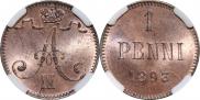 1 penni 1893 year