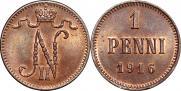 1 penni 1916 year
