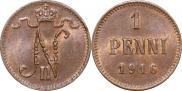 1 penni 1916 year