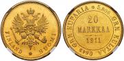 20 markkaa 1911 year