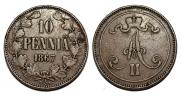10 pennia 1867 year
