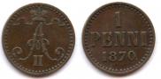 1 penni 1870 year