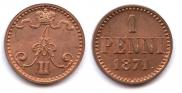 1 penni 1870 year
