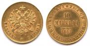 10 markkaa 1882 year