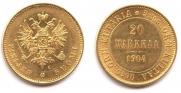 20 markkaa 1904 year