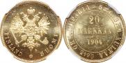 20 markkaa 1904 year