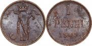 1 penni 1905 year