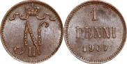 1 penni 1907 year
