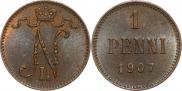 1 penni 1907 year