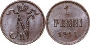 1 penni 1911 year