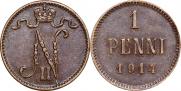 1 penni 1914 year