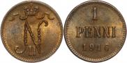 1 penni 1916 year