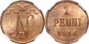 1 penni 1916 year