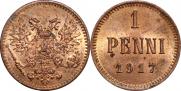 1 пенни 1917 года