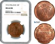 10 pennia 1914 year