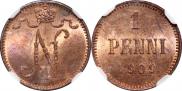 1 penni 1909 year