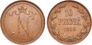 10 pennia 1898 year